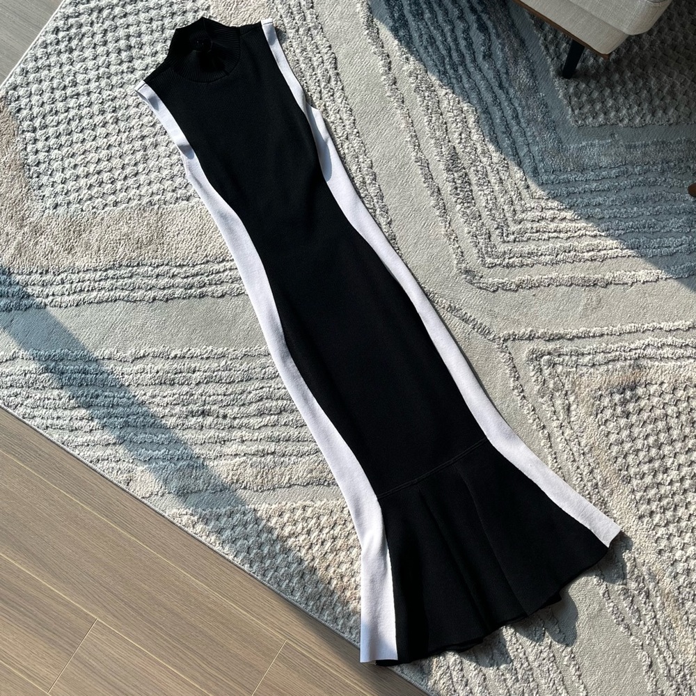 BLACK & WHITE COCKTAIL DRESS